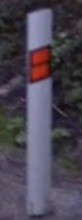 Front of Slovak bollard