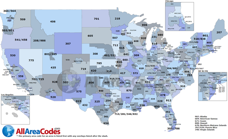 File:United States Area Code Map.png